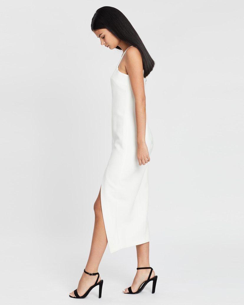 BYJOHNNY CONTOUR LINES SPLIT MIDI DRESS - SIZE 6 - Image 6