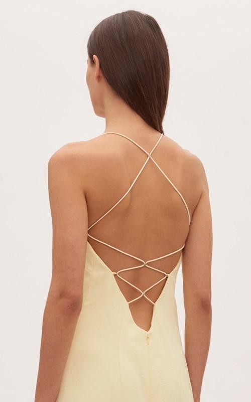 Dion Lee Whitewash Floating Coil Slip Dress - Image 2