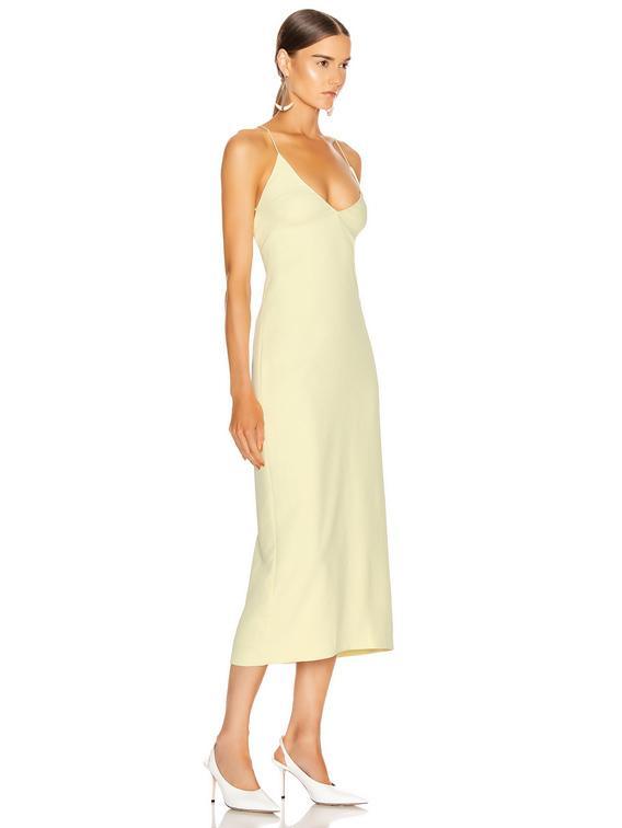 Dion Lee Whitewash Floating Coil Slip Dress - Image 1