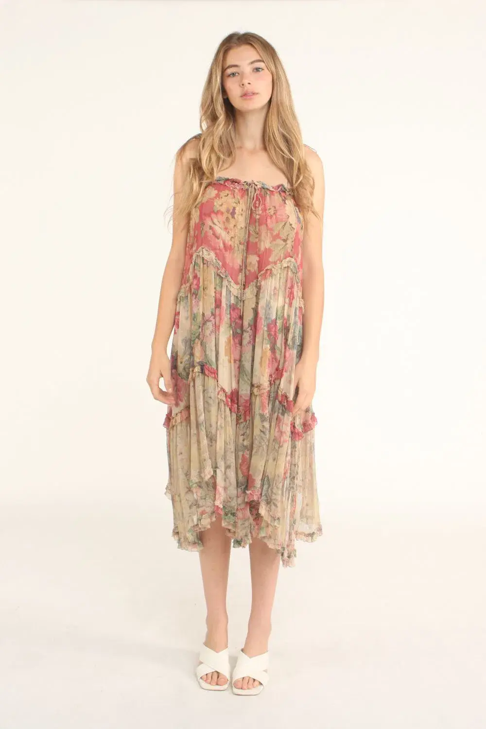 Zimmermann Melody Floating Dress Print Size 2/ AU 12 for rent on The Volte - main image