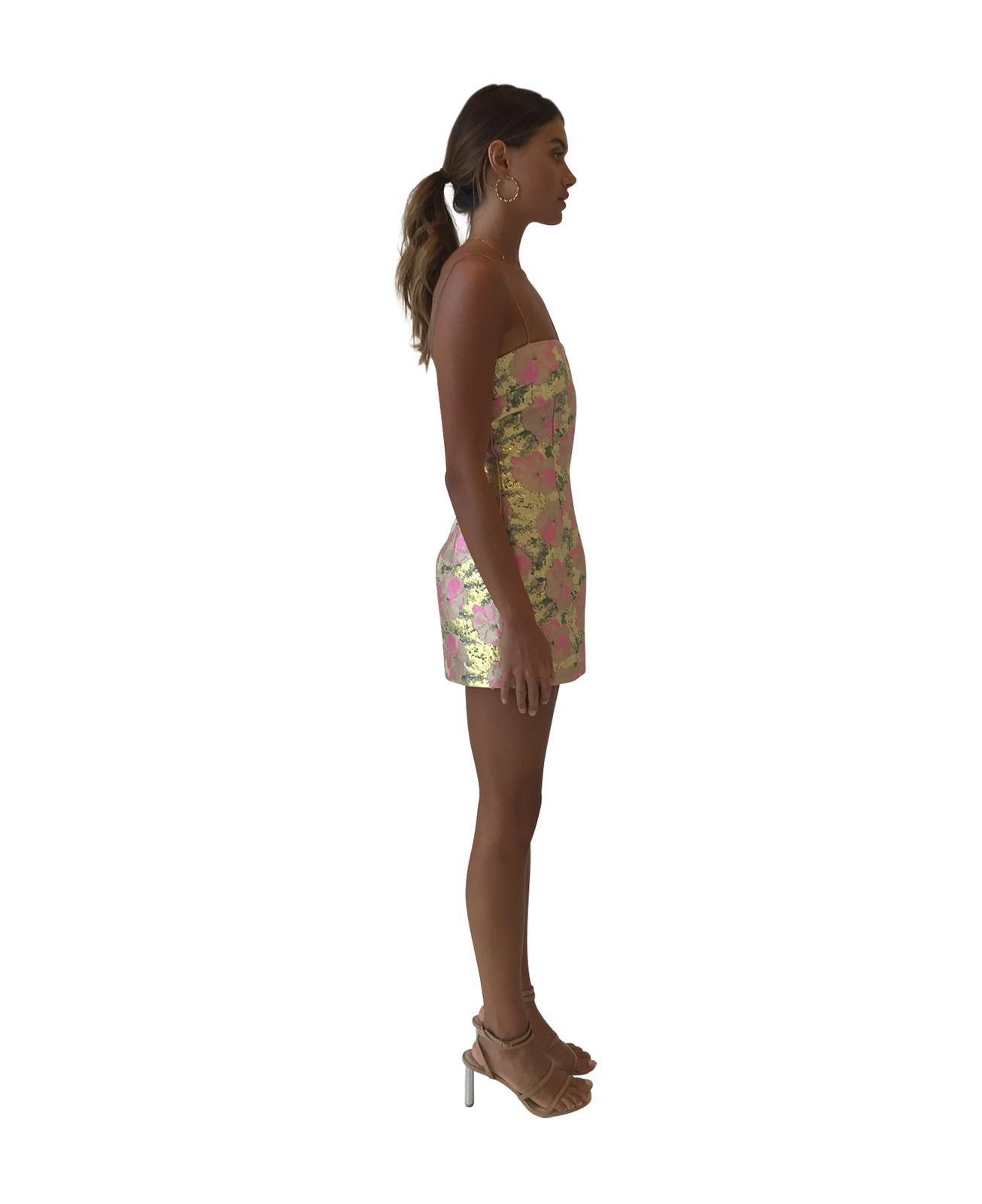 Bec & Bridge - Meet you at the Disco Dress / Metallic Pink Gold 8 - Image 3