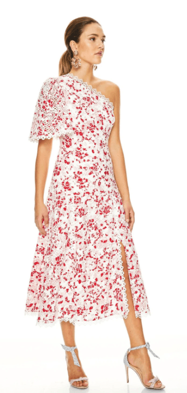 TALULAH DANCE & ROMANCE MIDI DRESS - RED DAISY PRINT - Image 3