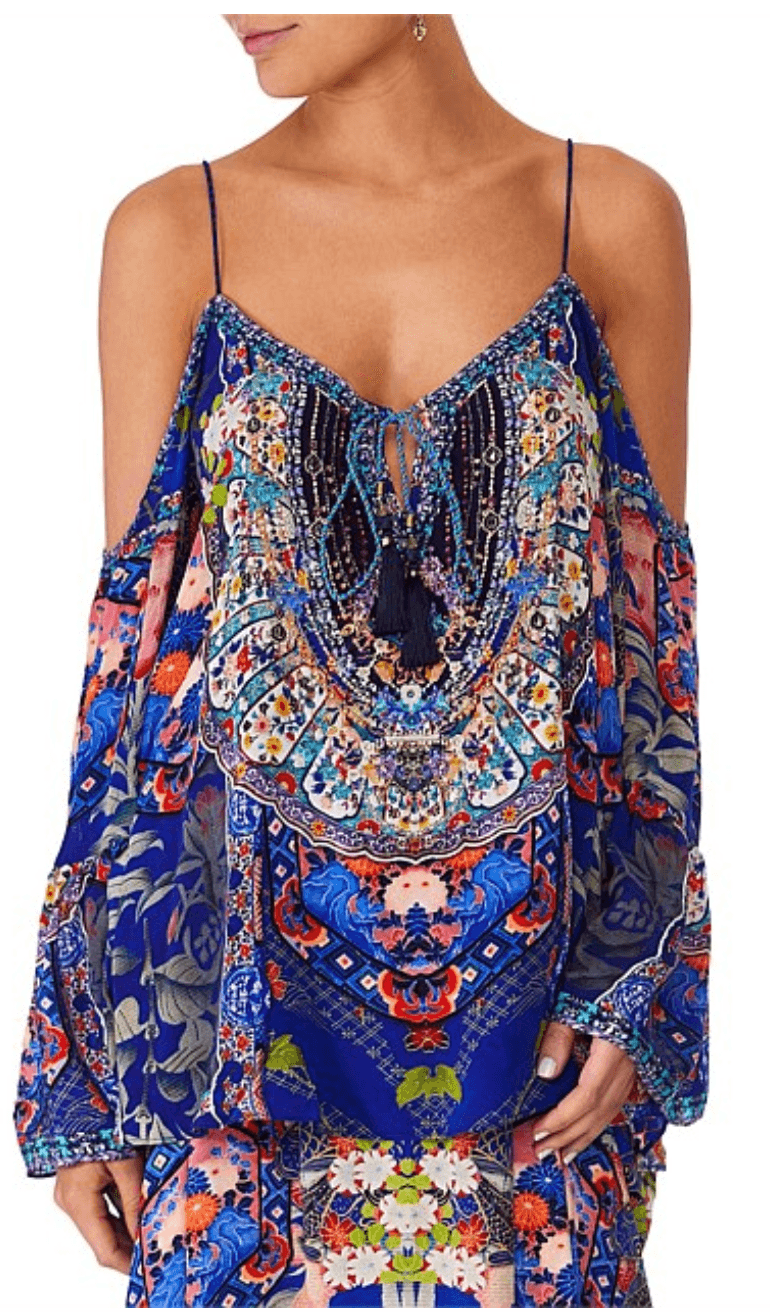 Camilla Saturn Sister Drop Shoulder Top Size Medium - Image 2