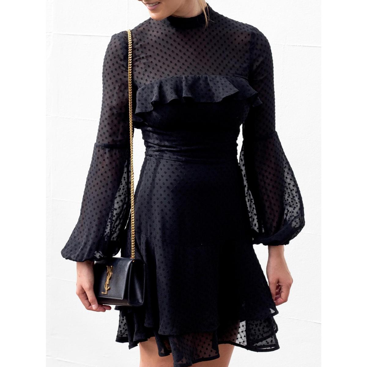 Rodeo Show Sibi Mini Dress Black Size 6 - Image 1