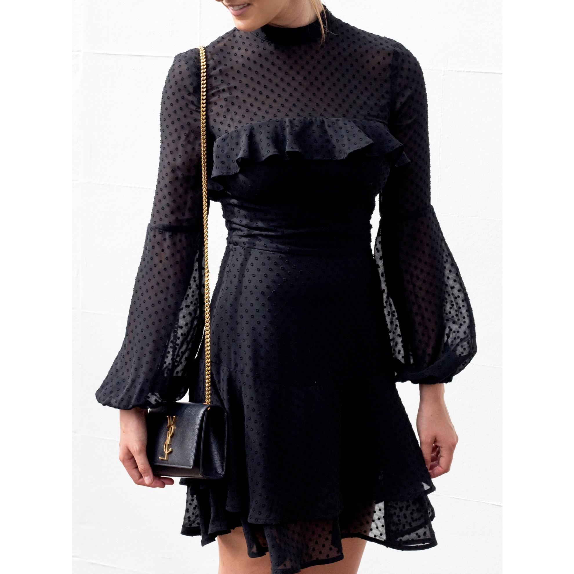 Rodeo Show Sibi Mini Dress Black Size 6 - Image 1