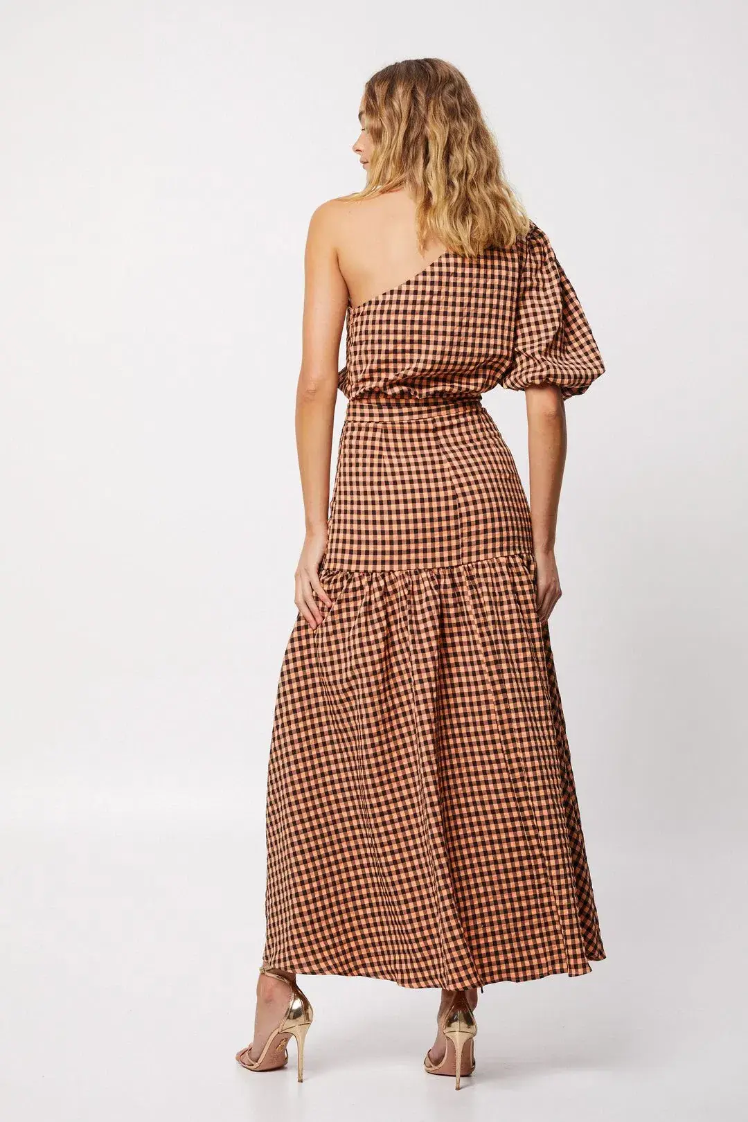Mossman The Checked Out Maxi Dress Print Size 10 - Image 2
