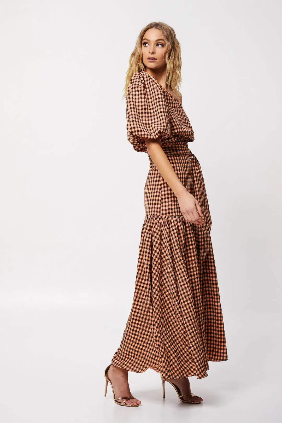 Mossman The Checked Out Maxi Dress Print Size 10 - Image 5