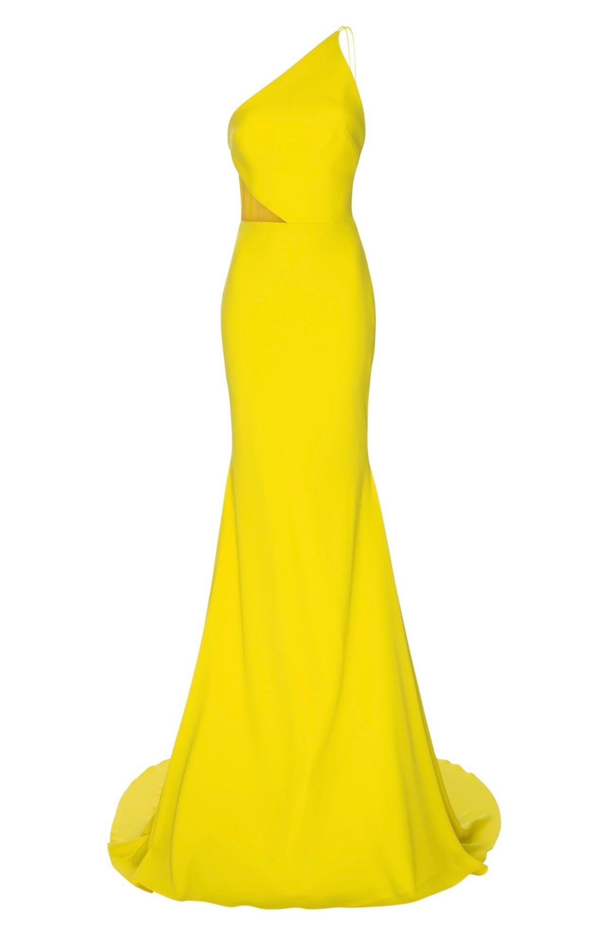 Alex Perry Serena Gown Yellow Size 8 - Image 4
