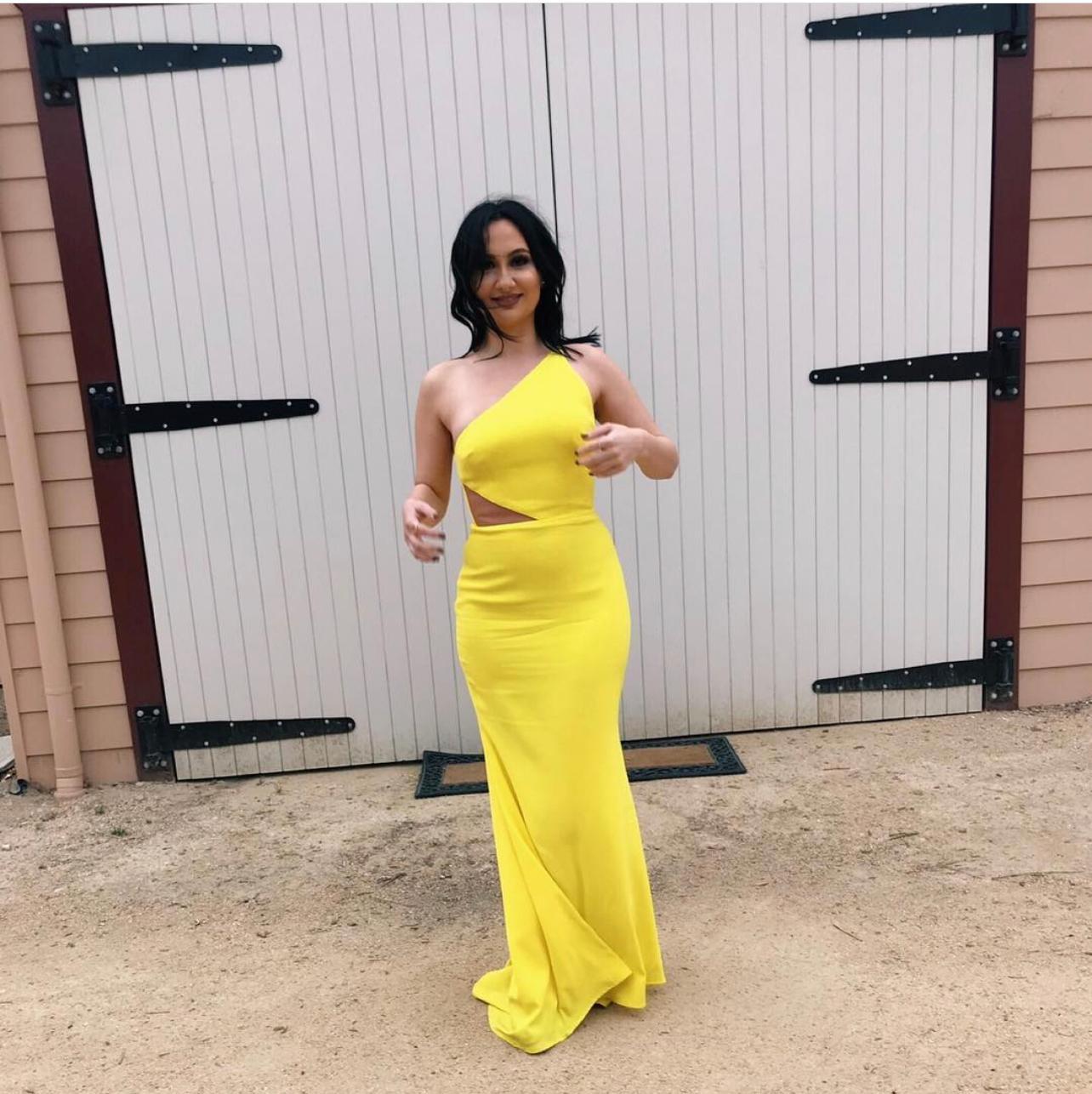 Alex Perry Serena Gown Yellow Size 8 - Image 7