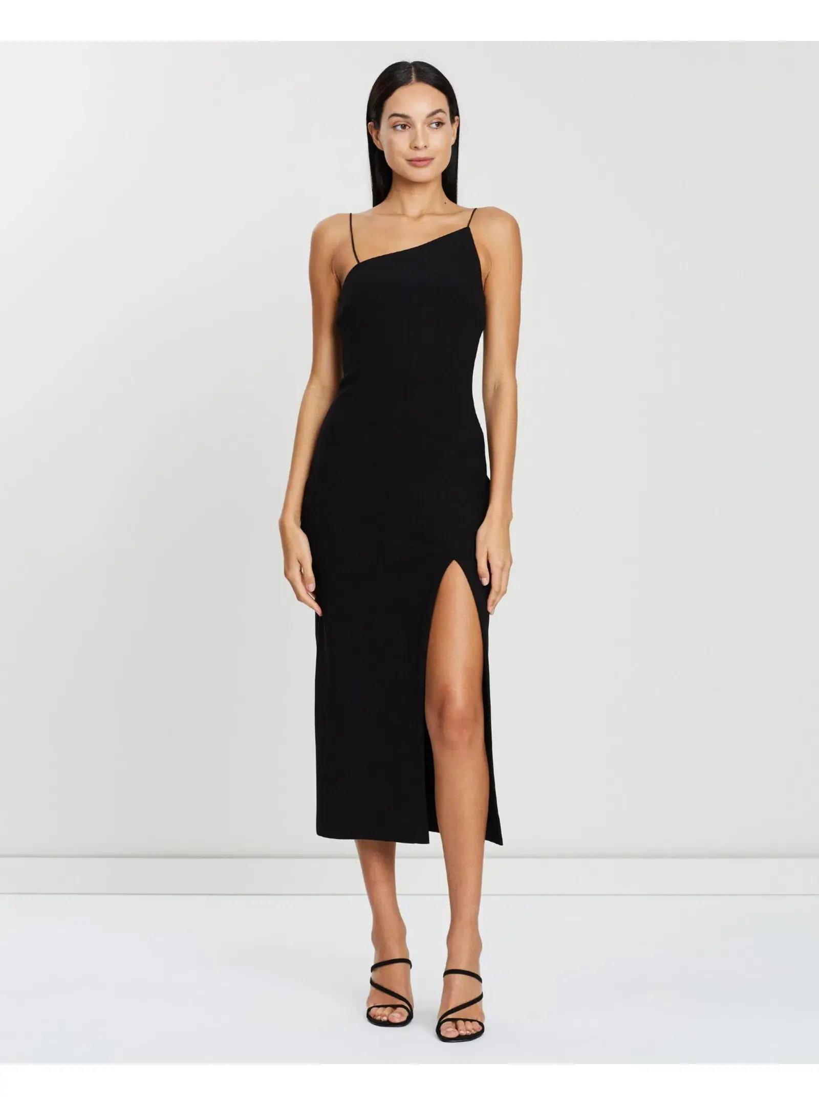 Bec & Bridge Dominique Asymmetrical Black Dress Size AU 6 - Image 2