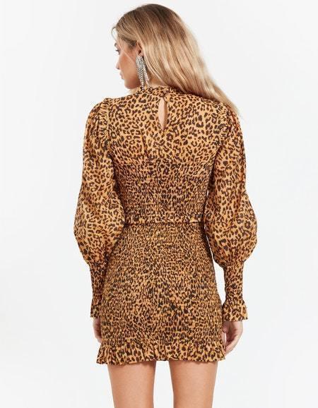 Bec & Bridge Lions Den Mini Dress Print Size AU 6 - Image 2