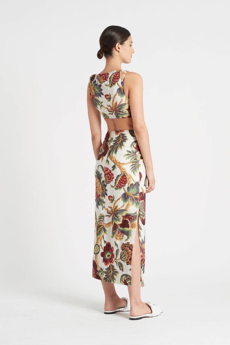 Sir The Label Ambroise Knot Midi Dress Floral | AU 8 - Image 2