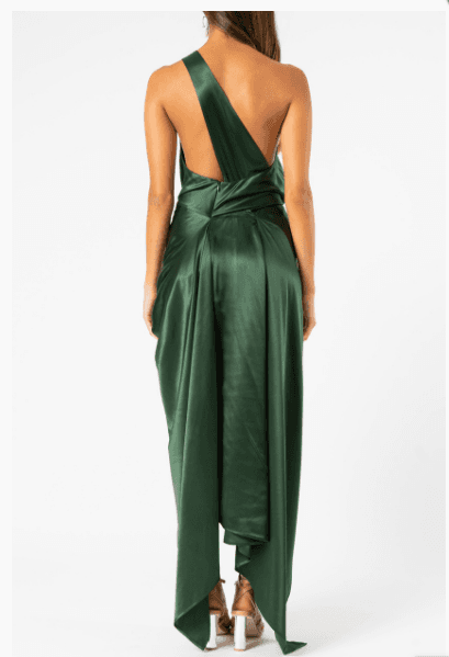 One fell swoop philly dress in silk jungle green size 10 - Image 5