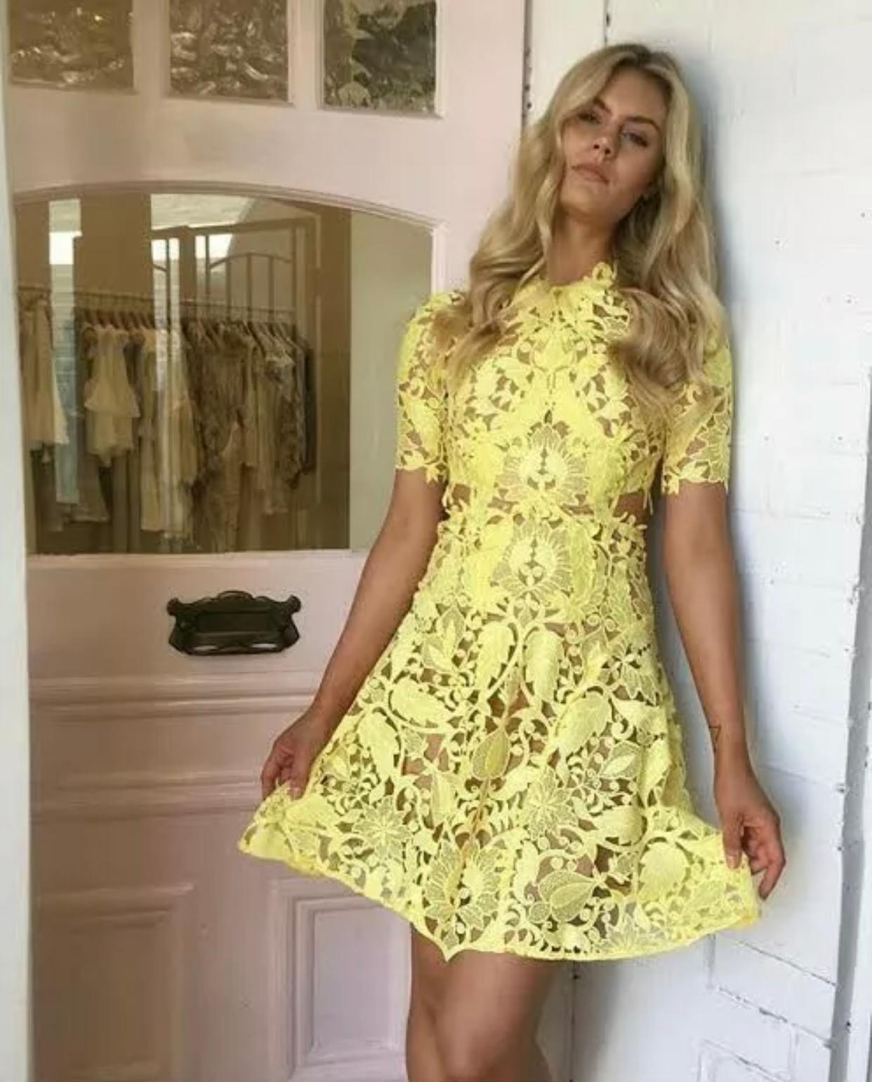 Thurley Dandelion Mini Dress Yellow Size 10 - Image 2