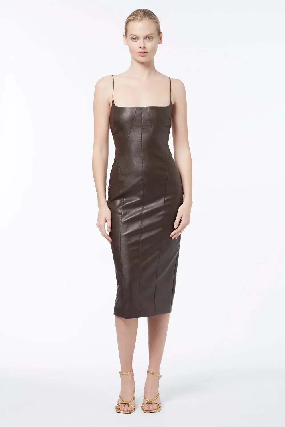 Manning Cartell Alter Ego Backless Dress Chocolate Size 8 for rent on The Volte - main image