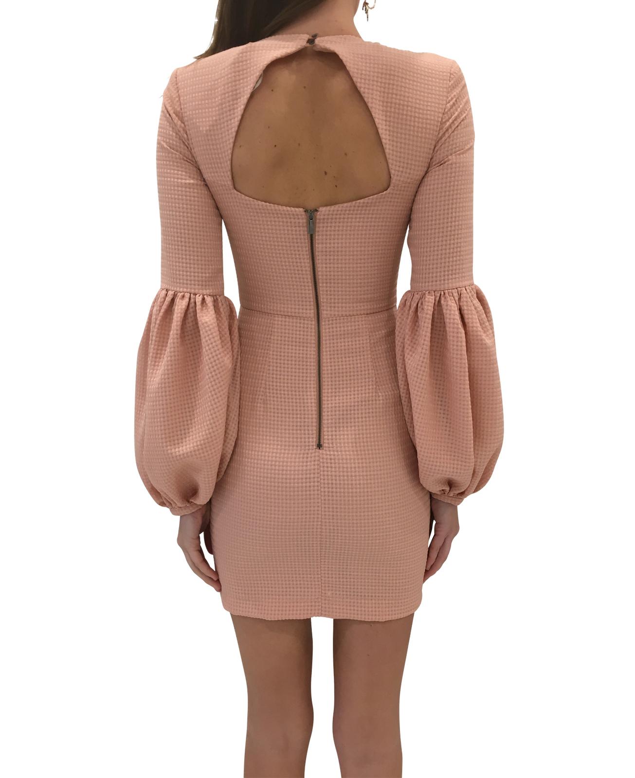 Rebecca Vallance Ambrosia Gather Sleeve Mini Pink Dress size 6 - Image 4