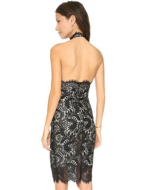 Lover Mia Twist Black Lace Dress Size 6 - Image 3