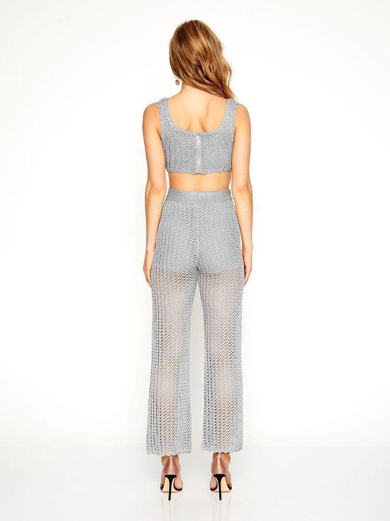 Alice McCall - Cosmic Top & Beautiful and Dangerous Pants Silver Size 8 - Image 4