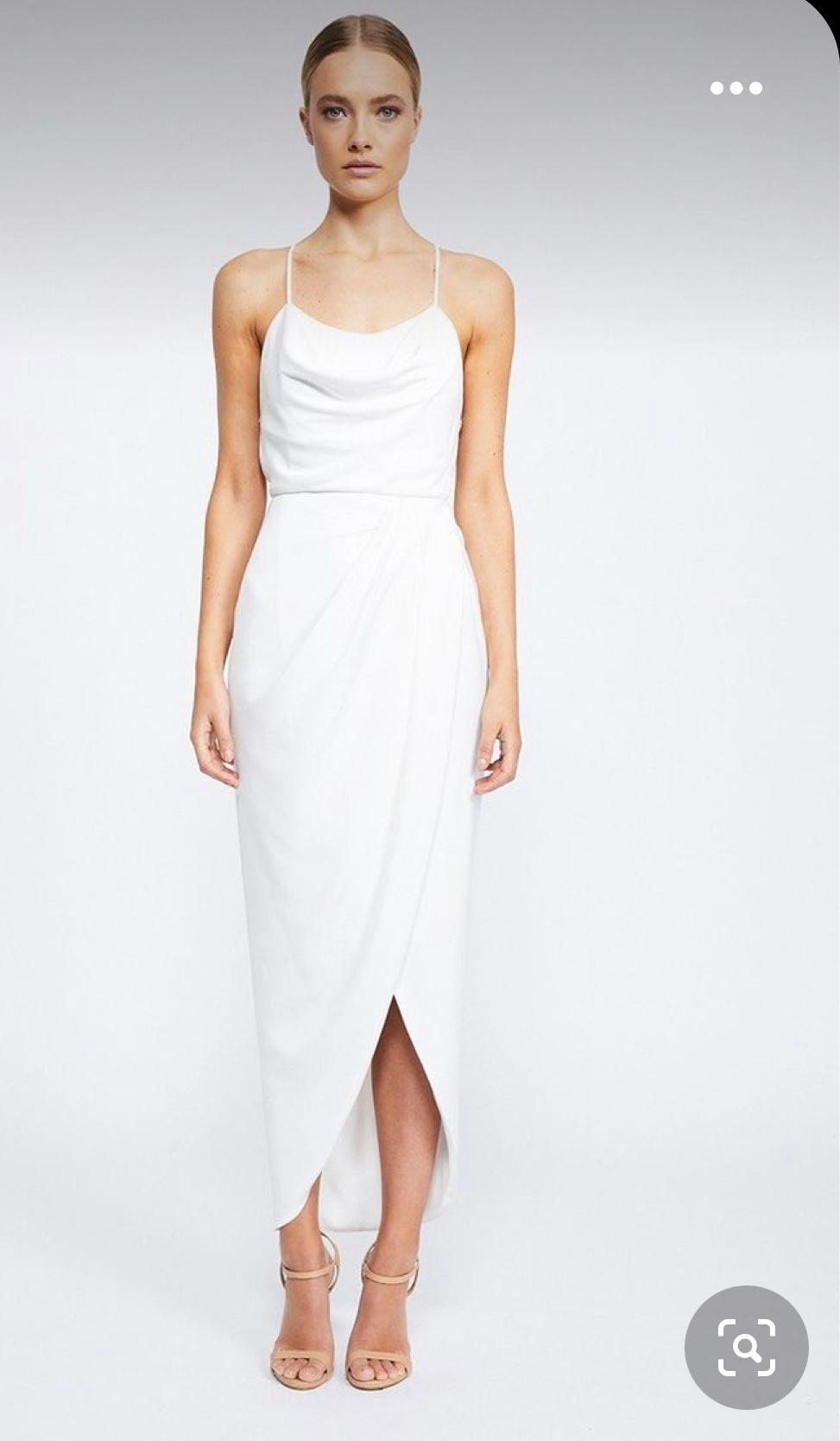 Lace Up Cowl Dress for rent on The Volte - main image