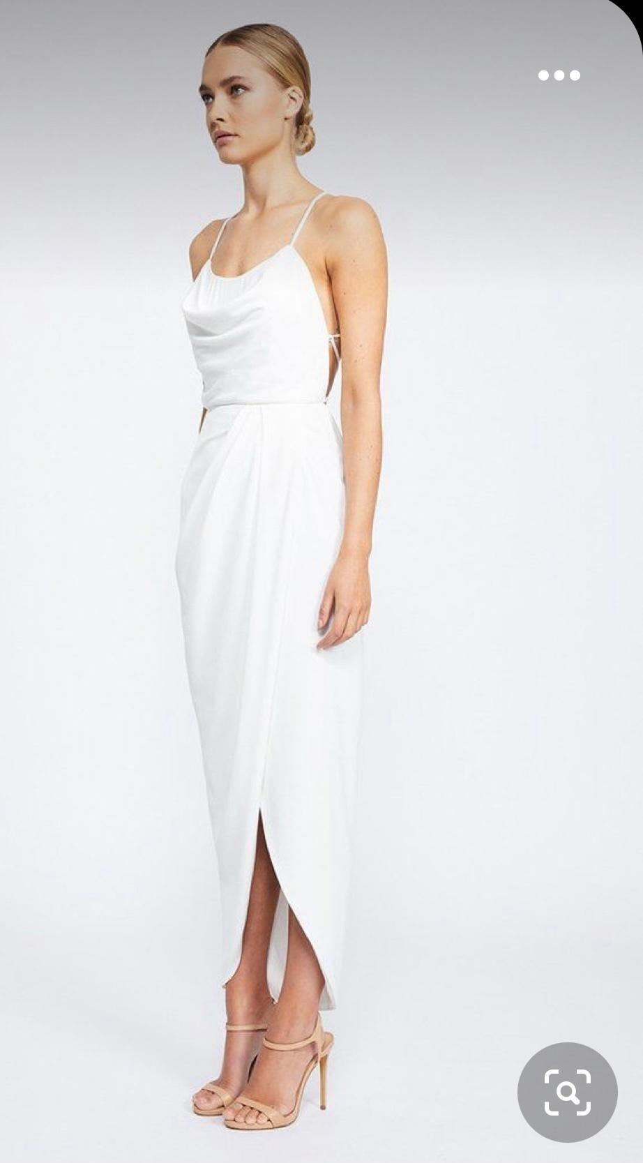 Lace Up Cowl Dress - Image 2