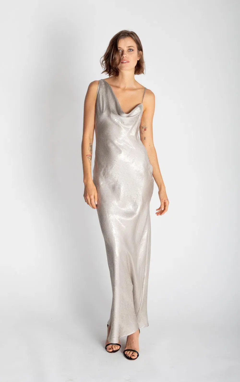 Rat & Boa Gaia Slip Dress Silver Snake Size 10 - Image 1
