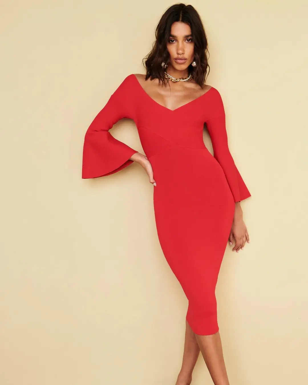 Sheike Julia Dress Red Size S/AU 10 for rent on The Volte - main image