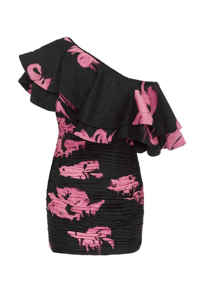 Aje Waves Mini Dress Floral Size 6 - Image 3