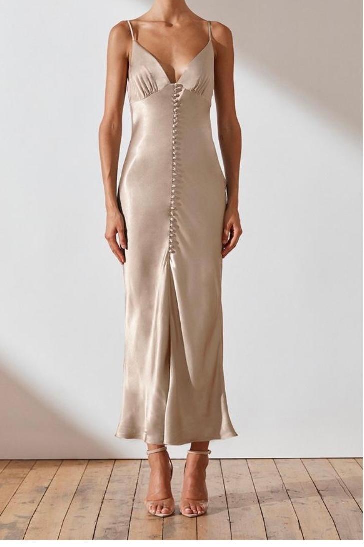 Shona Joy La Lune Bias Slip Dress Size 10 - Image 1