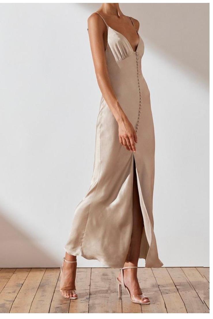 Shona Joy La Lune Bias Slip Dress Size 10 - Image 4