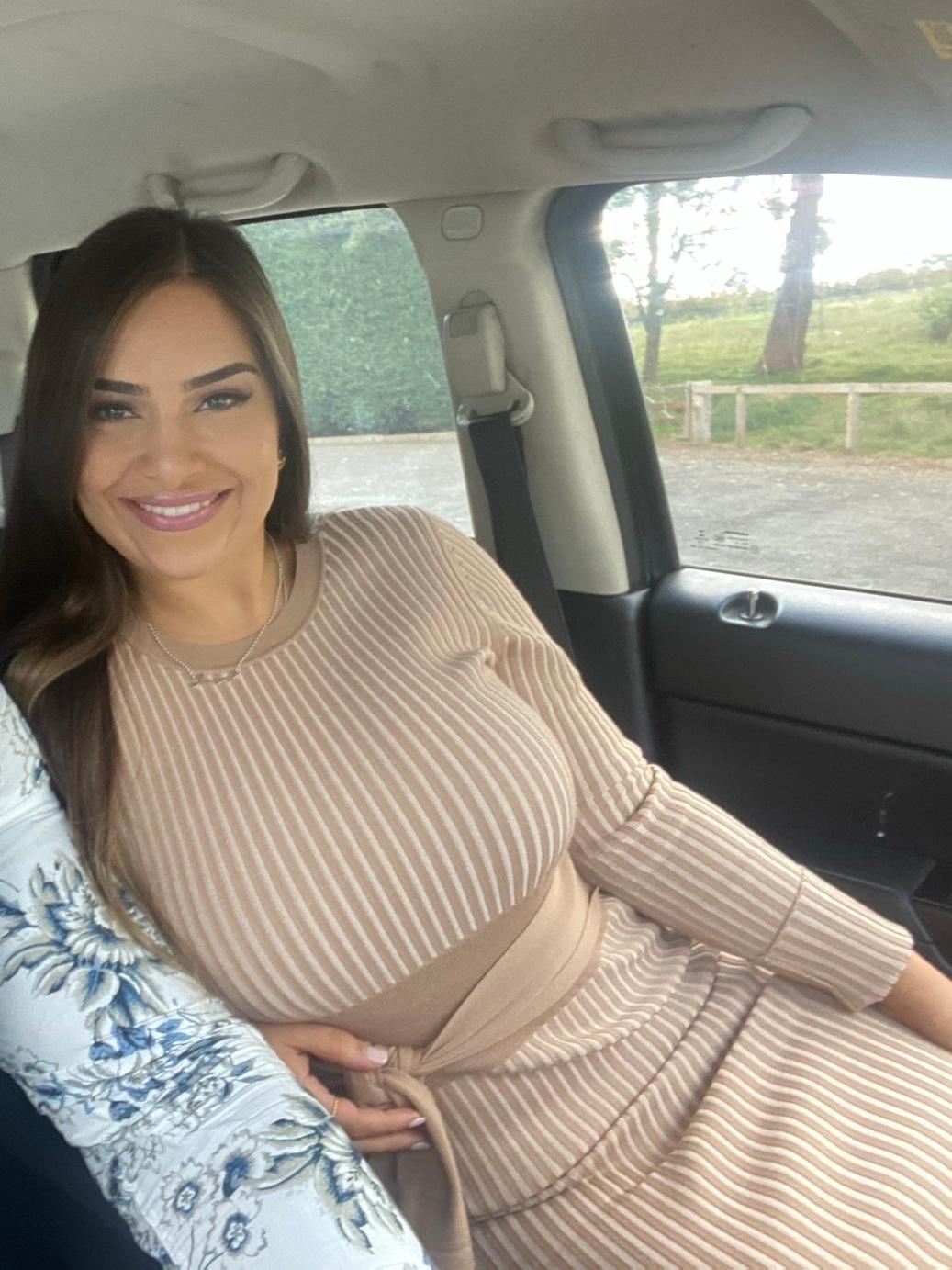 Kookai Sadie Crew Neck Belted Dress Natural Size 1 for rent on The Volte - main image