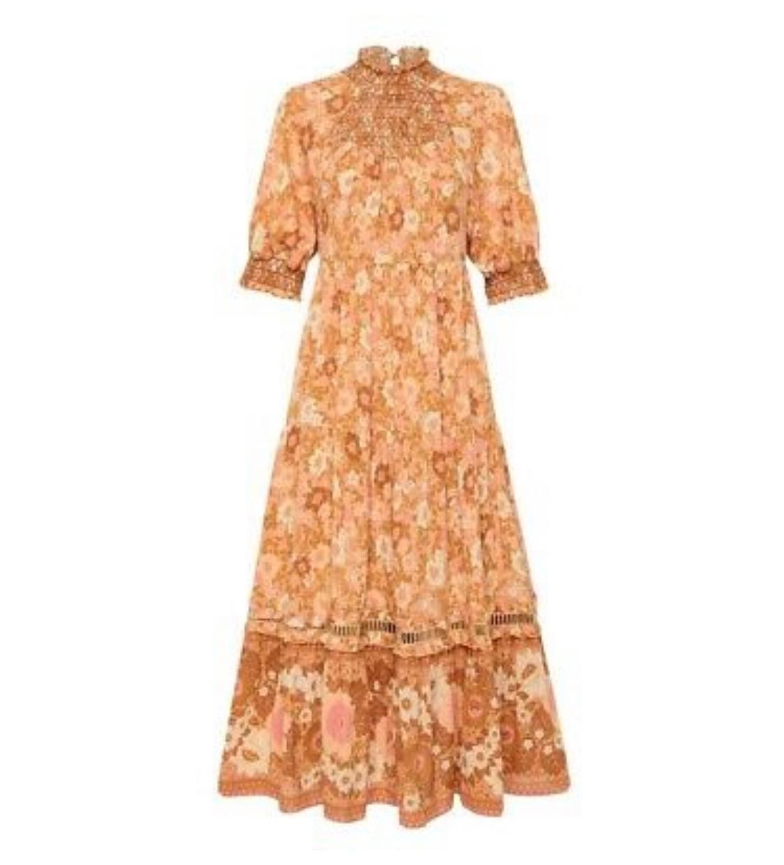 Anne Midi Gown - Peach - Image 2