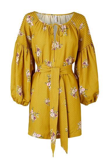 Steele - Bellflower Smock Dress Yellow Size 6 for rent on The Volte - main image