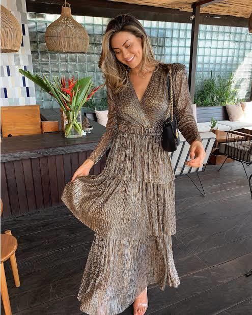 Sheike All That Sparkles Dress Metallic Size 10 - Image 2