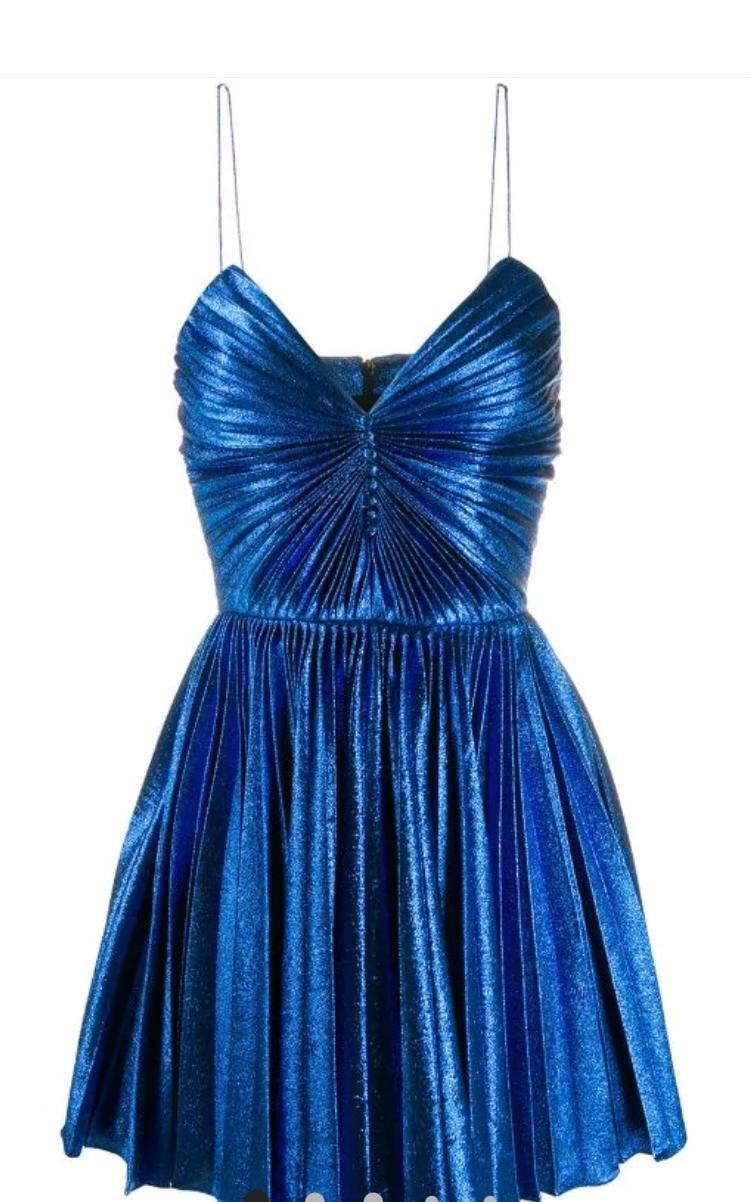Electric Blue dress by Saint Laurent  - Image 4