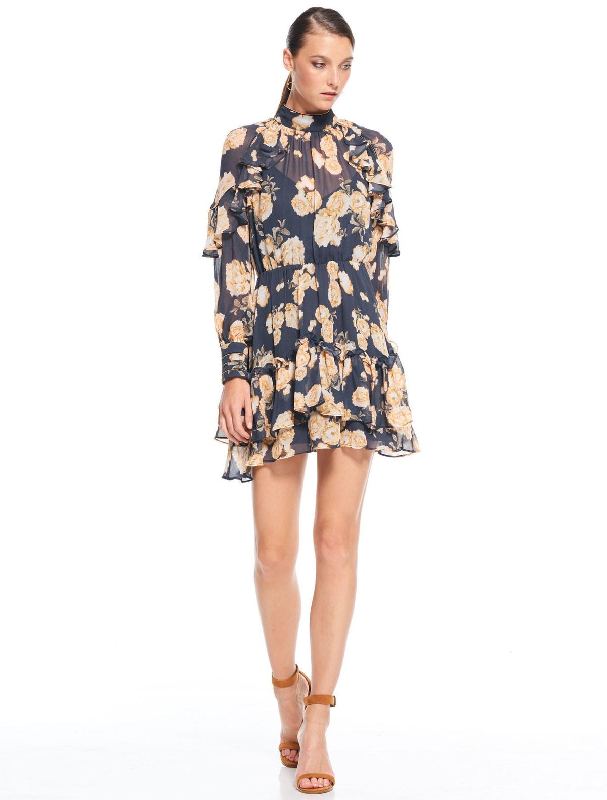 Talulah In The Mix Mini Dress Navy Size AU 6 - Image 1