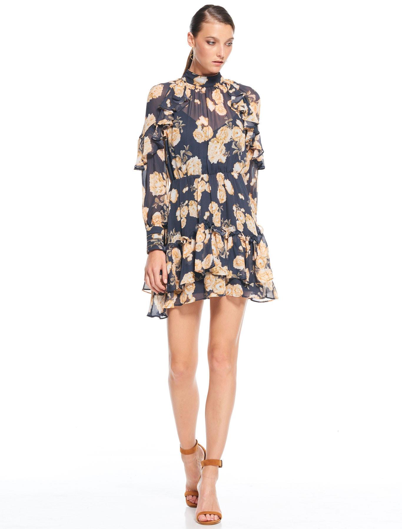 Talulah In The Mix Mini Dress Navy Size AU 6 - Image 1