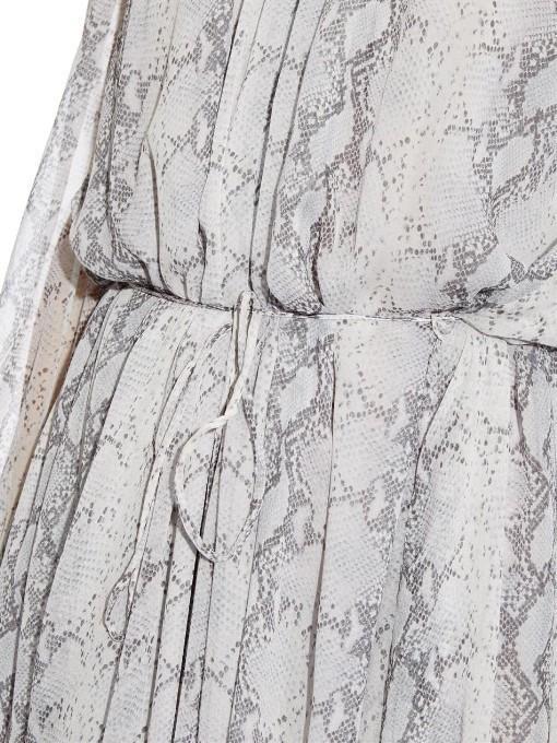 Zimmermann Silk Chiffon Dress Snake Print Size 8 - Image 4