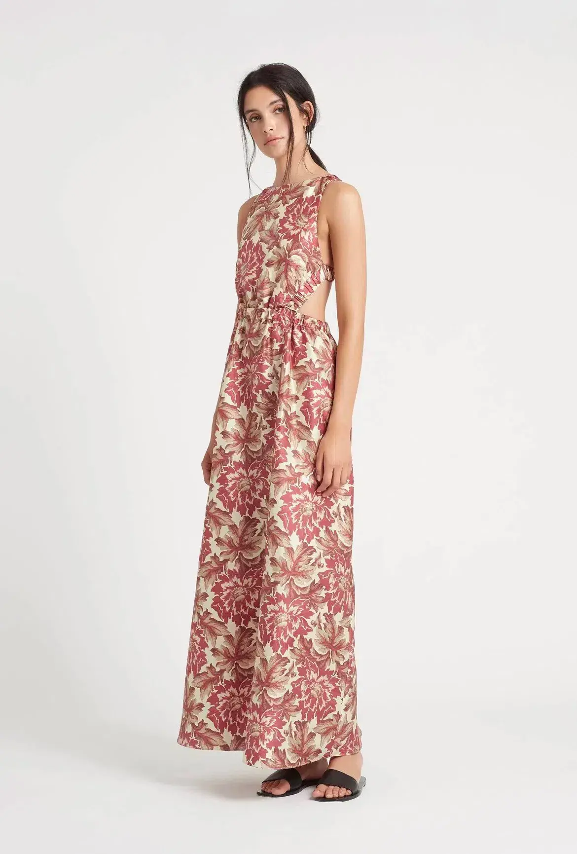 Sir The Label Valetta Silk Maxi Red Floral | AU 8 - Image 2