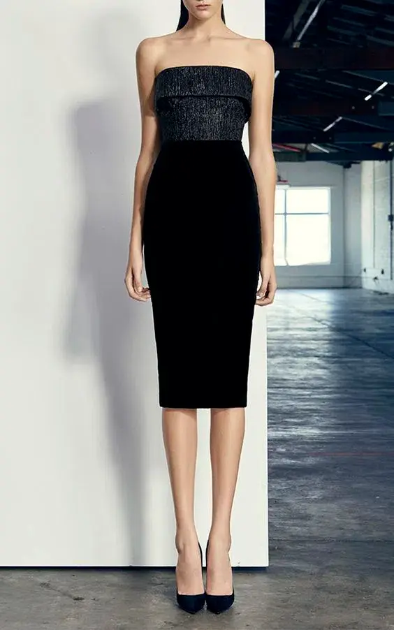 Alex Perry Knox Midi Black Size 10 - Image 1