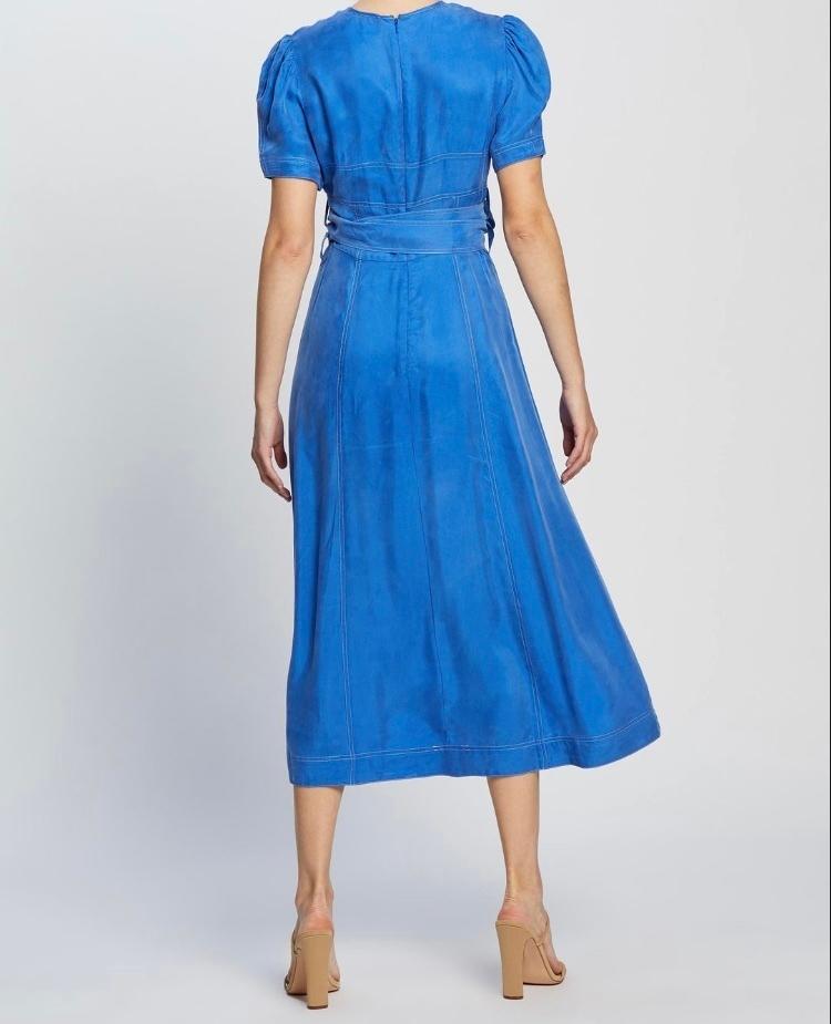 Alice McCall Eyes On You Midi Dress Blue Size 10 - Image 3
