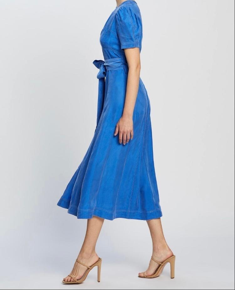 Alice McCall Eyes On You Midi Dress Blue Size 10 - Image 2