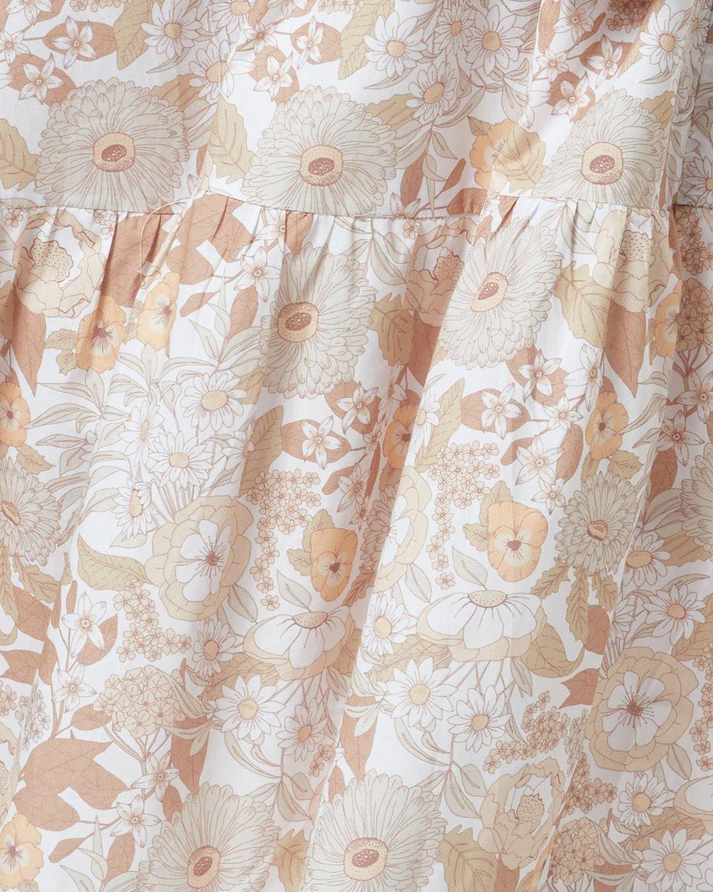 Charlie Holiday Agatha Floral Tiered Cotton Dress Print Size 8 - Image 7