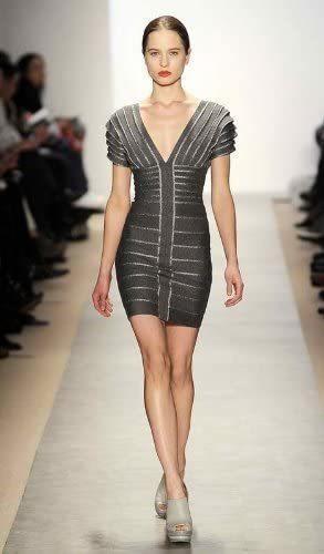 Herve Leger Runway Knit Dress XS - Image 1