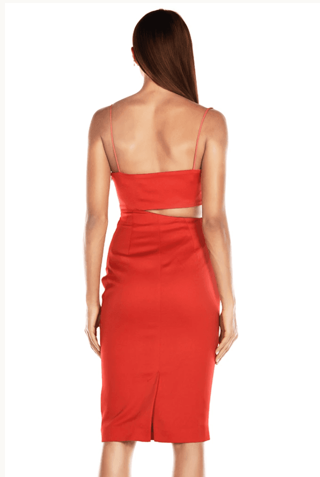 MISHA Selina Slip Red Dress Size 10 - Image 3