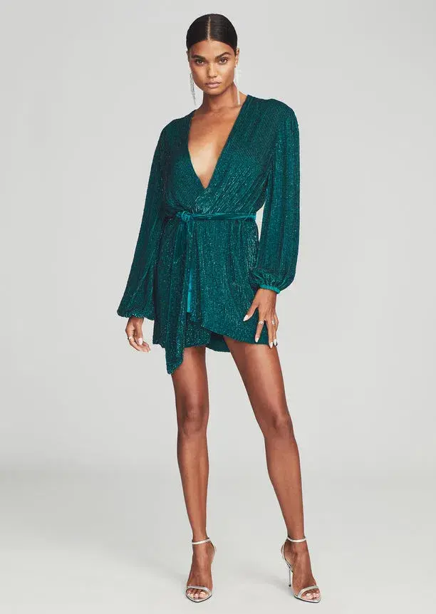 Retrofete Gabrielle Robe Dress in Green Size XS / Au 6 - Image 1