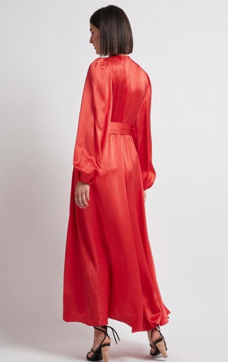 Aje Oxidised Maxi Dress Red Size 12 - Image 3