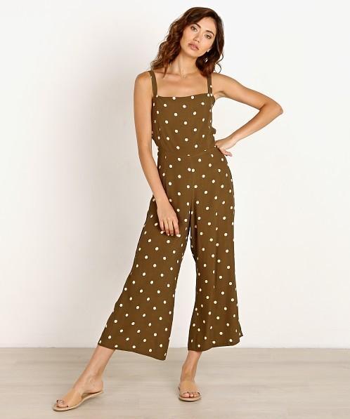 Faithfull the Brand Playa Jumpsuit in polka dot - Image 1
