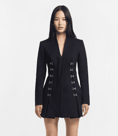 Dion Lee Blazer Dress Black Size 10 - Image 1