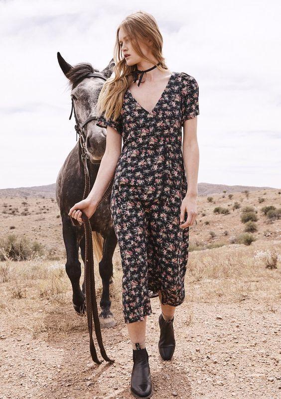 Auguste // Roxy Lady 90s Ditsy Floral ~ Black - Image 1