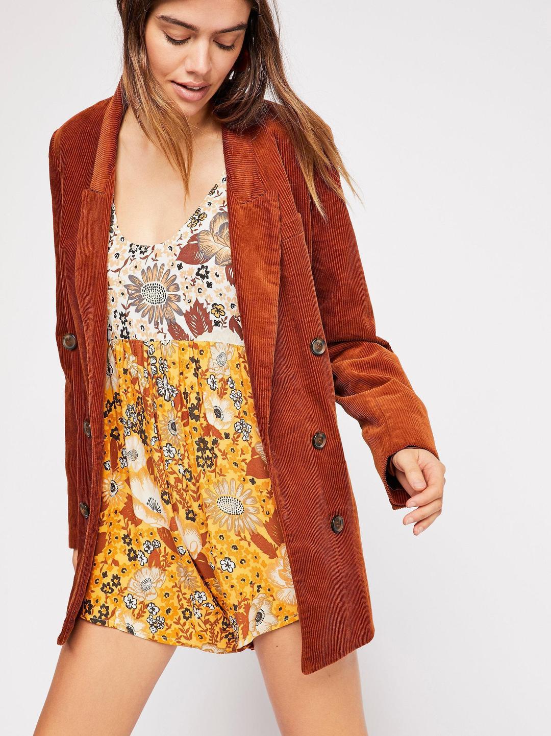 Spell // Desert Daisy Romper ~ Mustard for rent on The Volte - main image